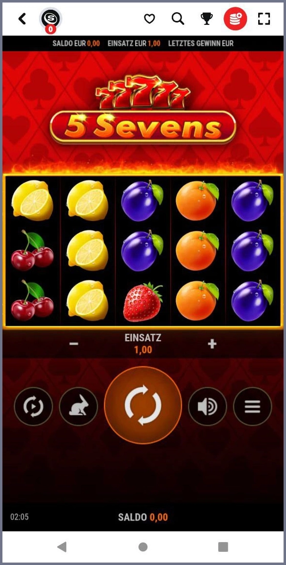 5 sevens spiele