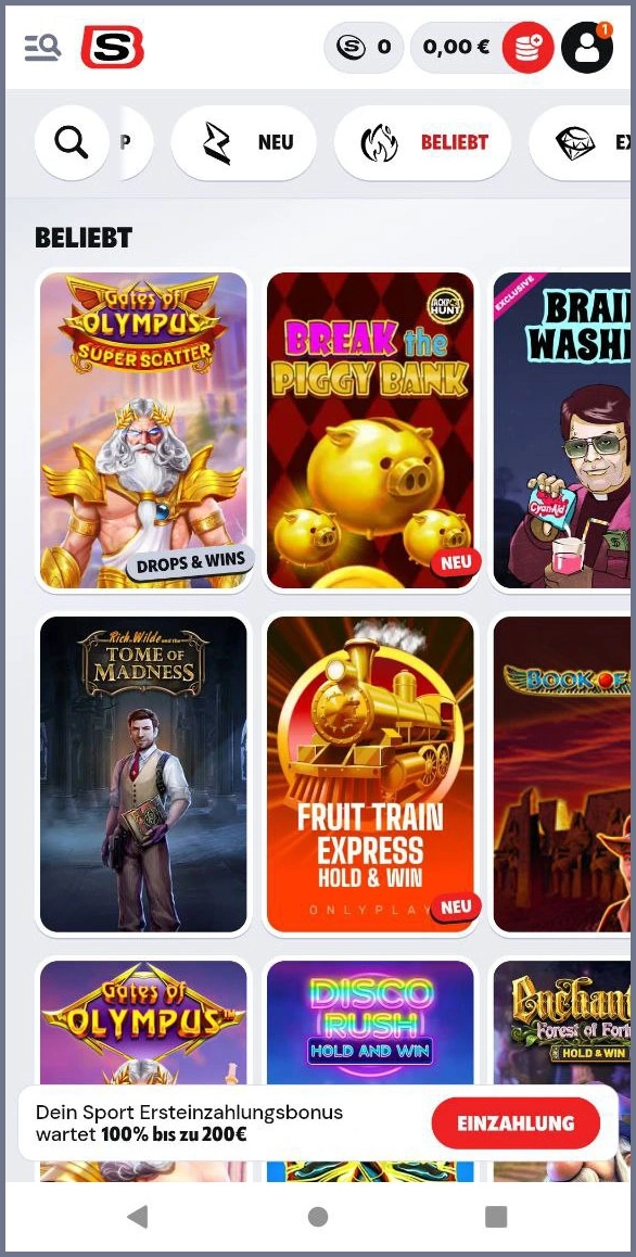 Beliebte Spielautomaten bei Supabet Casino