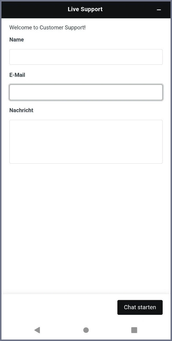 Live-Chat Support bei Supabet Casino