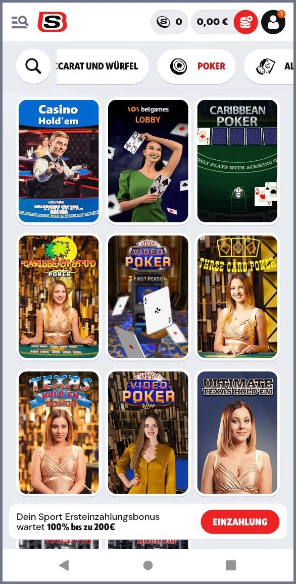 Online-Poker bei Supabet Casino