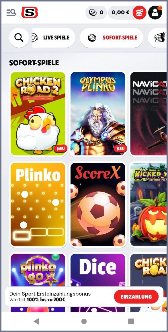 Sport-Spiele bei Supabet